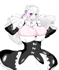 メイド服エミリアさん