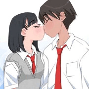 高校生カップルの初々しいキス…と思いきや♪