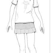 緑子ちゃんでトーン貼る練習【オリジナル】