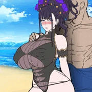 「水着紫式部のドスケベ寝取られ官能取材記」ラフ