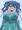 小鳥に餌をあたえるがごとくハクちゃんに唾液たらしてもらっている絵