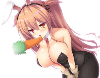 バニーガールな村雨ちゃんとニンジン