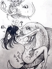 続・魚といちゃつく絵