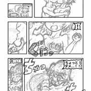 漫画「水泳部男女が裸でプールに入る話」１６ページ（下描き）