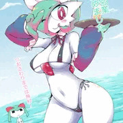 メイドサーナイトさんが水着営業始めました！