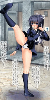 パンツじゃなくてレオタードだから見えても恥ずかしくない格闘少女