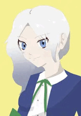 白髪　アシンメトリー