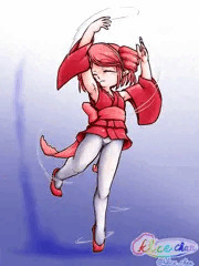 踊るね。