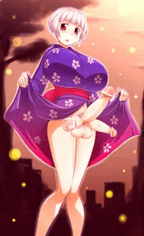 ふたなり・浴衣複根