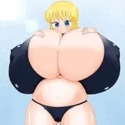 超乳黒ビキニ