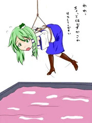 早苗を捕まえてネバネバに