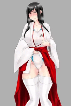 競泳水着IN巫女服