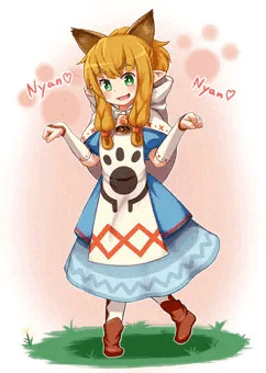ネコ嬢ちゃんにゃんかわいい