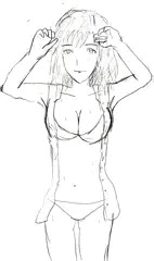 ラフ水着女子１