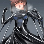 お初さんの黒インナー装着シーン