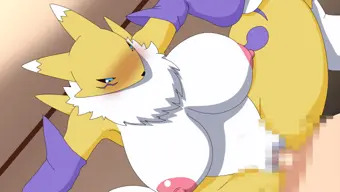 【サンプル】レナモンの騎乗位【GIF】