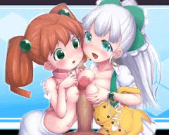 お嬢様メダロッターWパイズリ