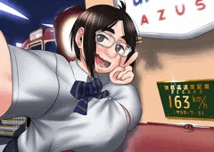 博物館で興奮のあまりに自撮りに興じる鉄JK