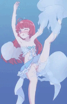 クラゲにイカされるそふぃ