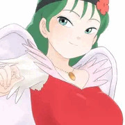 羽の生えた不思議な美(少)女ちゃん