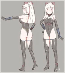 立ち絵風ぴっちり退魔士ちゃん+差分