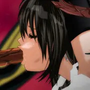 【GIF】モルボルの触手を頬張るティファ