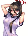 ちょっと透けてる風の体操服ハスミ