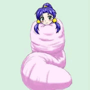 簀巻きでほっこりエンジェランちゃん