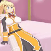 脱げていくダクネス