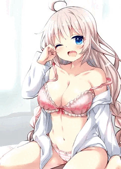 寝起きなあかりちゃん