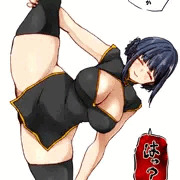 I字バランスを見せつけるチャイナ師匠