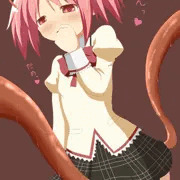 まどかと戯れるミータくん