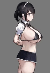 【R-15】巨乳ビキニメイド