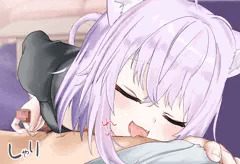 乳首舐め手コキおかゆん