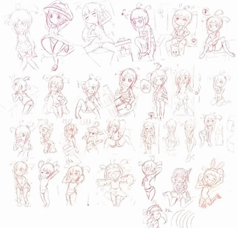 落書きはなちゃん詰め合わせ