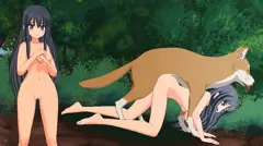 林で獣姦されるふうの