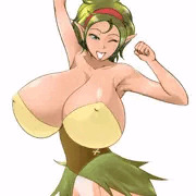 [自作絵]　爆乳エルフ　エリー