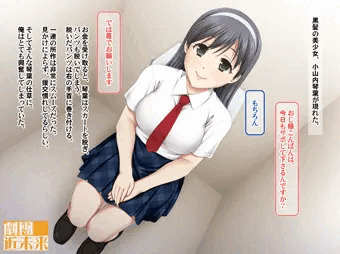黒髪女子校生をトイレで責め続けた結果……