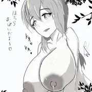 乳蛭にこっそり授乳する母乳少女