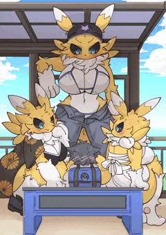 ３倍おおきい🦊🦊🦊🍆