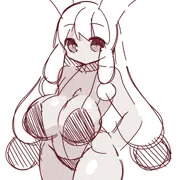 褐色爆乳兎娘ちゃん
