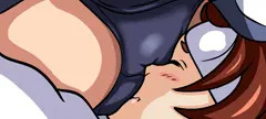 ひなたにキス（下に）する芳佳