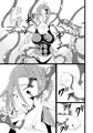腹筋女を触手でぶん殴る