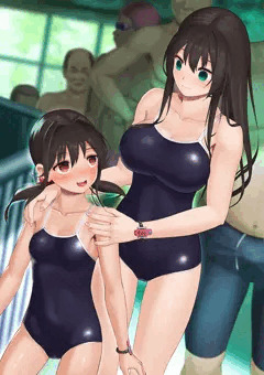 仲良しスク水姉妹