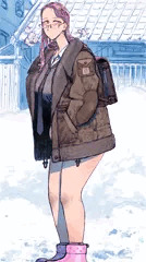 雪国インテリちょいギャル
