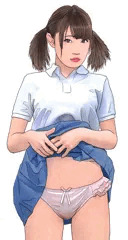 パンティを見せる