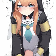 先生の手をお股に当ててくるマリーちゃん