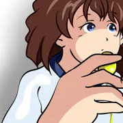 ピンクロータを押し付ける灰原