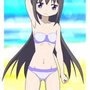 暑いので脱いでしまったほむ