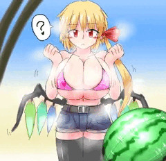 夏の終わりにビキニホットパンツなフランお姉ちゃん